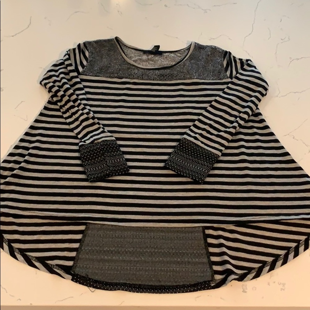 Black and grey striped shirt